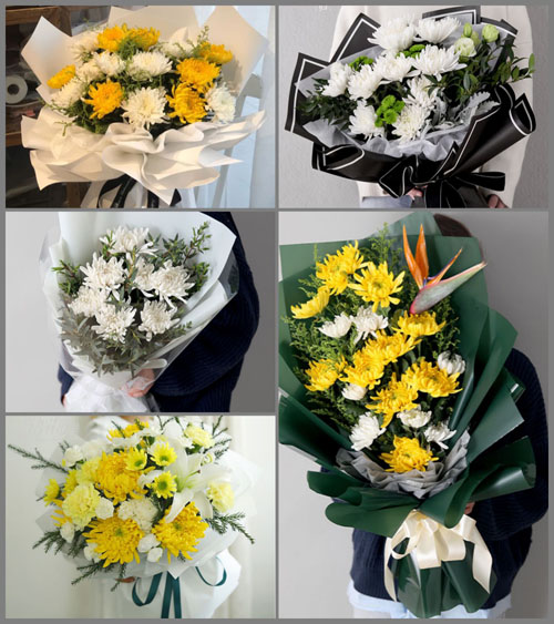 福建宁德柘荣县城郊乡白事花束代送